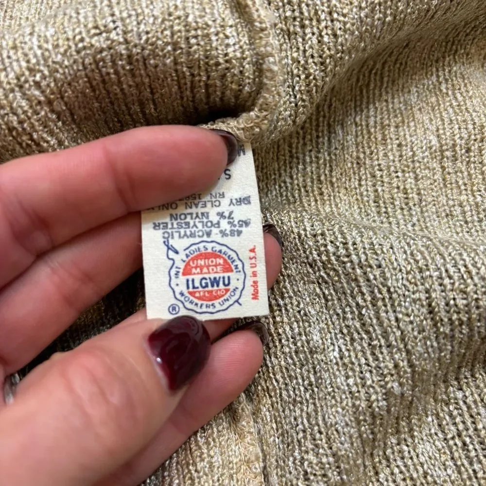 Ladies Vintage Union Made Knit Cardigan Sweater Size‎ 6